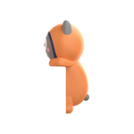 Supa Fly Cell Pal Cat - Orange - Orange