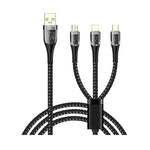 Supa Fly Circuit Series 3in1 1.5m Cable - Black - Black