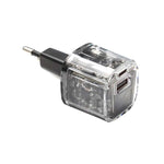 Supa Fly Circuit Series Dual USB 38W Type C Wall Charger - Transparent - Clear
