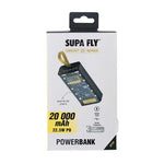Supa Fly Circuit Series Power Bank 20000mah LCD 22.5W PD - Transparent - Clear