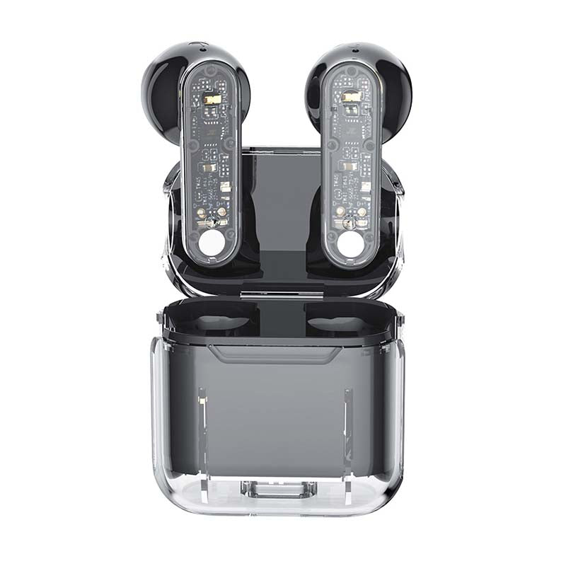 Supa Fly Circuit Series True Wireless Earbuds - Transparent - Clear