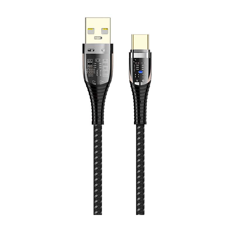 Supa Fly Circuit Series USB A to Type C 1.5m Cable - Black - Black