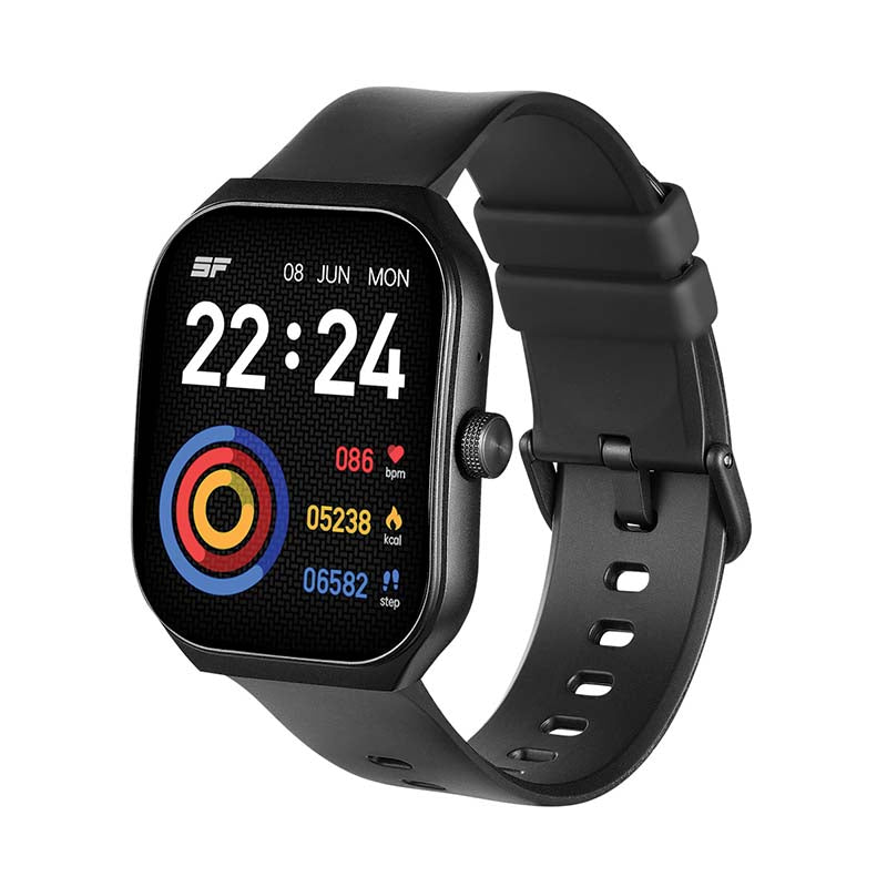 Supa Fly Fit Flex Series AI Voice Assistant Smart Watch - Black - Black