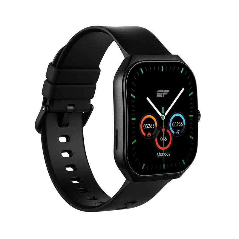 Supa Fly Fit Flex Series AI Voice Assistant Smart Watch - Black - Black