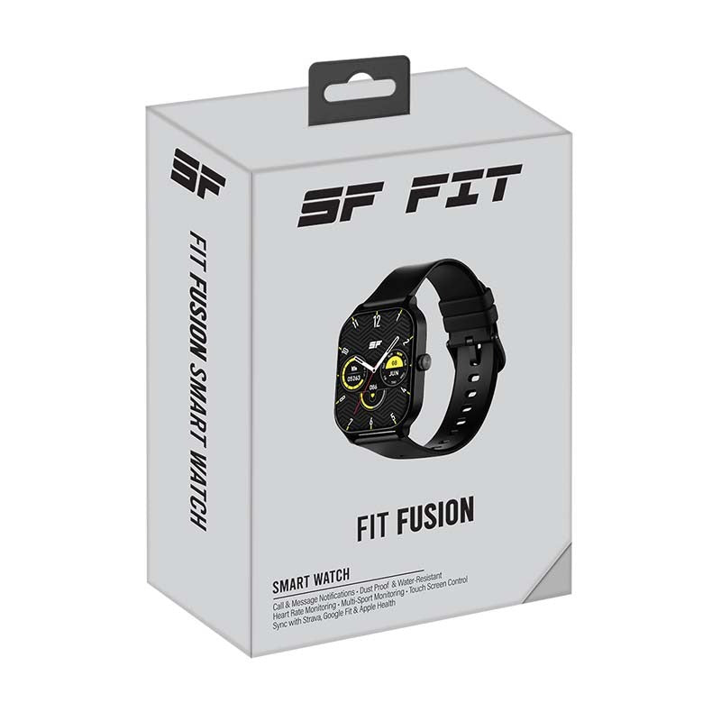 Supa Fly FIT Fusion AI Voice Assistant Smart Watch - Black - Black