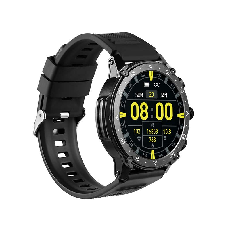Supa Fly Fit Stride Series AI Bluetooth Smart Watch - Black - Black