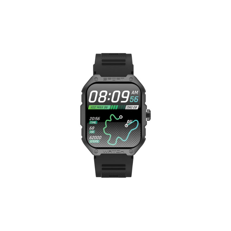 Supa Fly GPS FIT Form Smart Watch - Black - Black