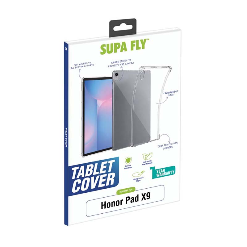 Supa Fly Honor Pad X9 Tablet Cover - Clear - Clear