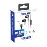 Supa Fly In-Ear Type C Stereo Earbuds - Black - Black