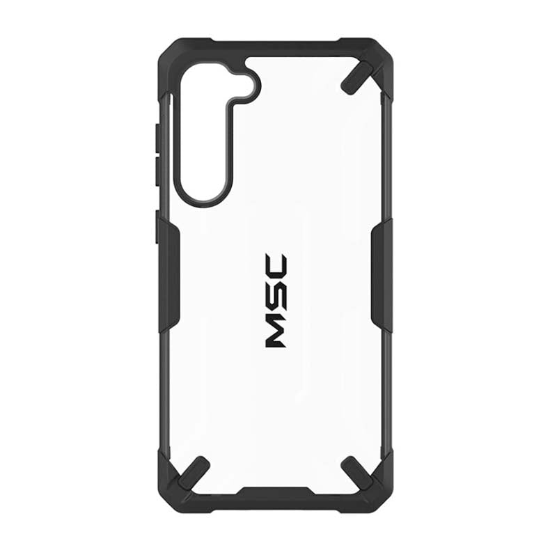 Supa Fly MSC Granite Case Samsung Galaxy S23 Plus - Clear / Black - Clear / Black