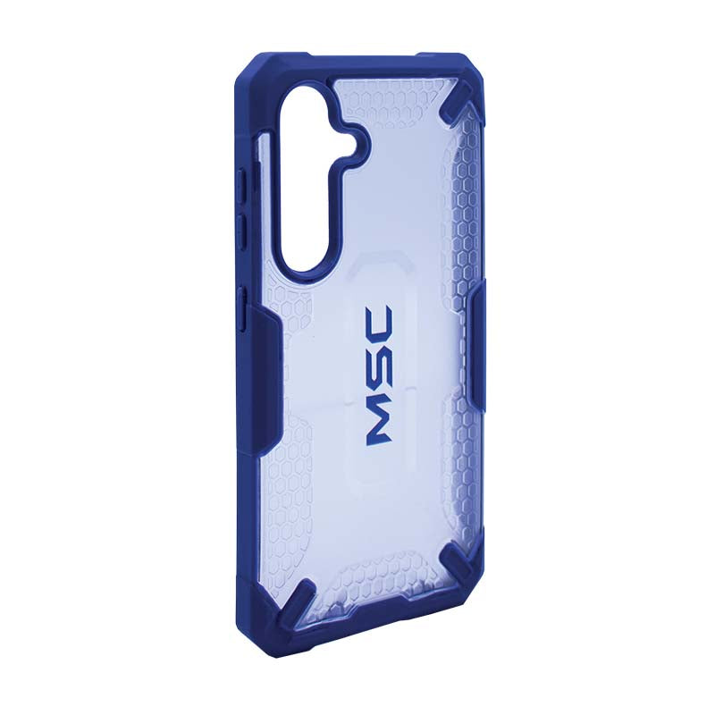 Supa Fly MSC Granite Case Samsung Galaxy S24 - Clear / Blue - Blue / Clear