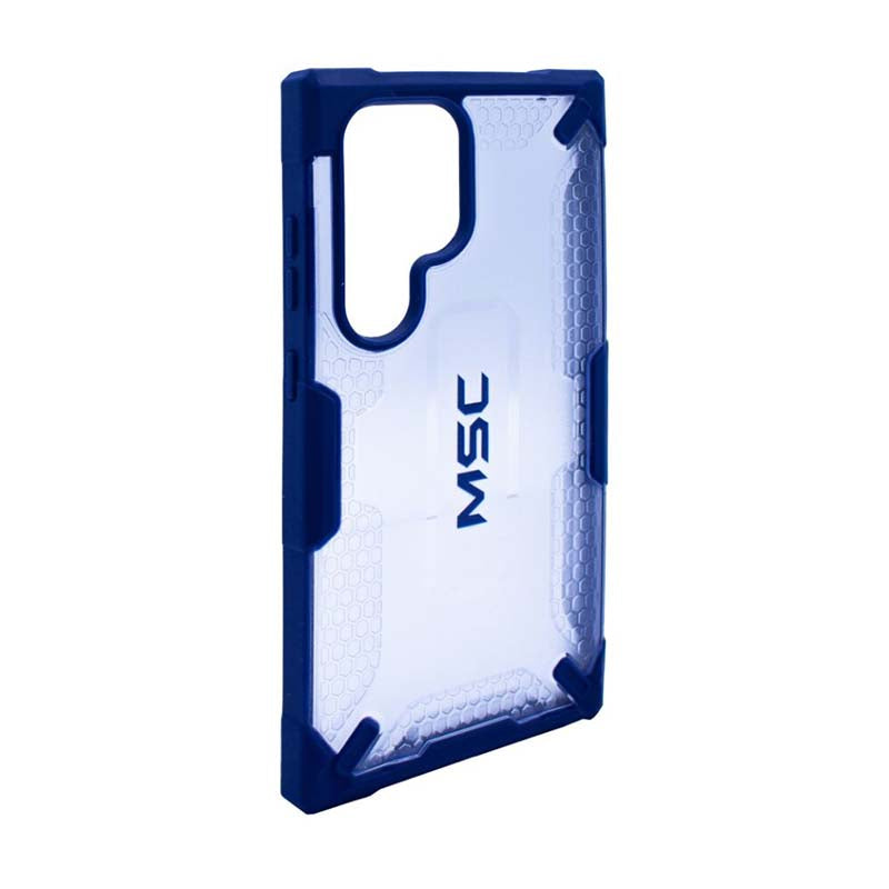 Supa Fly MSC Granite Case Samsung Galaxy S24 Ultra - Clear / Blue - Blue / Clear