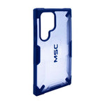 Supa Fly MSC Granite Case Samsung Galaxy S24 Ultra - Clear / Blue - Blue / Clear