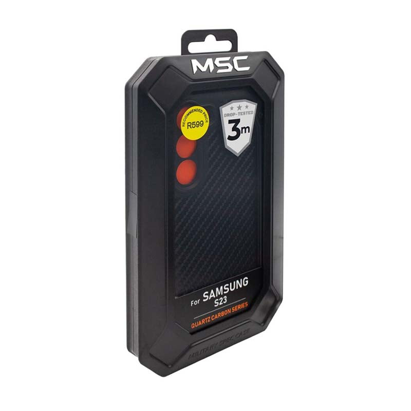 Supa Fly MSC Quartz Carbon Case Samsung Galaxy S23 - Carbon - Black