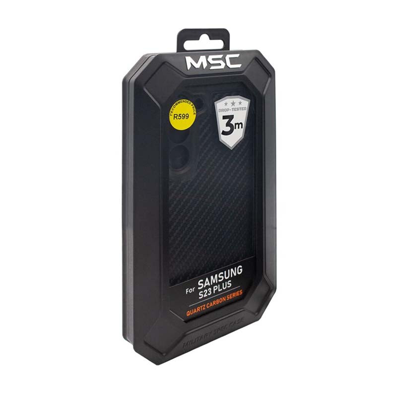 Supa Fly MSC Quartz Carbon Case Samsung Galaxy S23 Plus - Carbon - Black