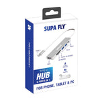 Supa Fly Multifunctional 6-in-1 Hub - Silver - Silver