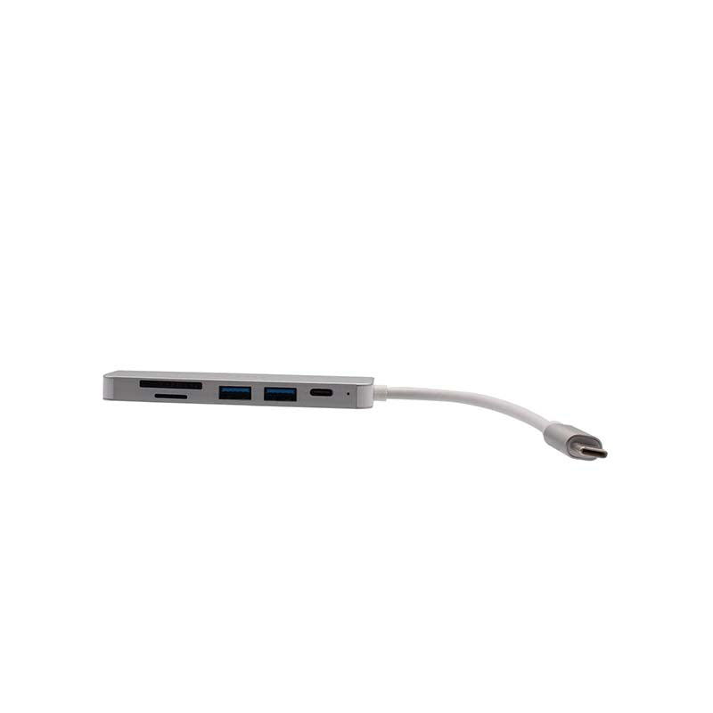 Supa Fly Multifunctional 6-in-1 Hub - Silver - Silver