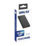 Supa Fly Power Bank 10000mAh - Black - Black