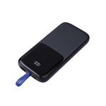 Supa Fly Power Bank 10000mAh PD 22.5W With Integrated Type-C Cable - Black