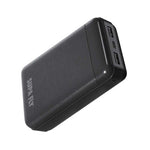 Supa Fly Power Bank 20000mAh LED with USB Light - Black - Black