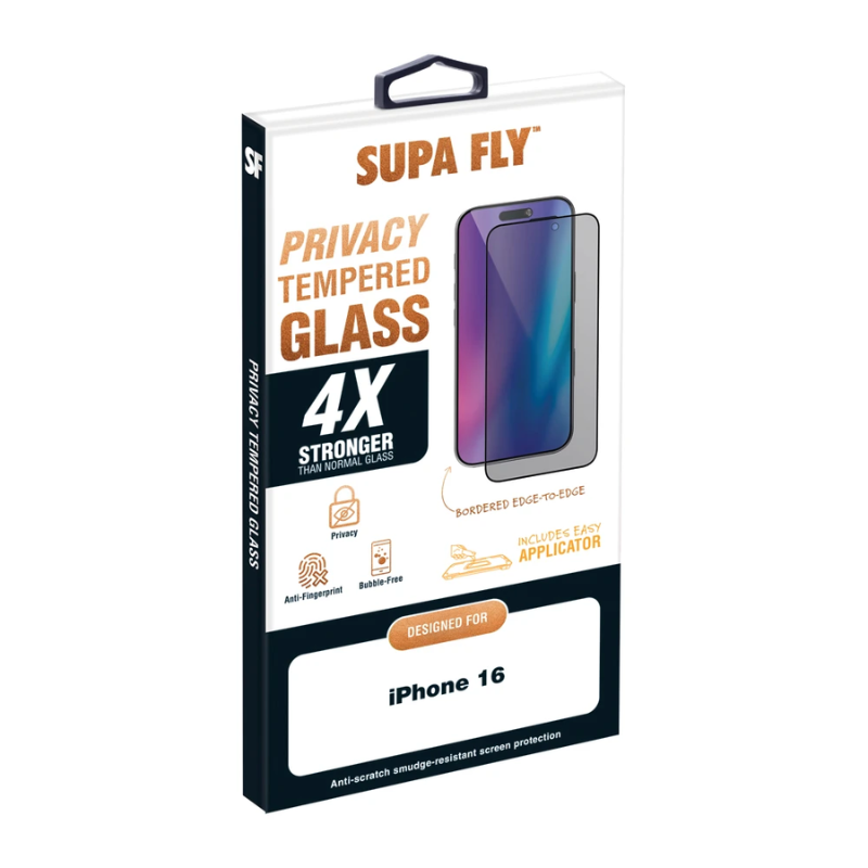 Supa Fly Privacy Glass With Applicator Apple iPhone 17 - Clear - Clear