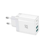 Supa Fly Quad USB Wall Charger - White - White