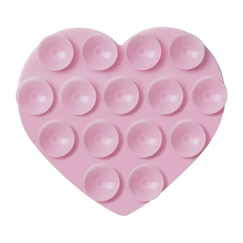 Supa Fly Rectangle Suction Pad - Pink/Green - Pink