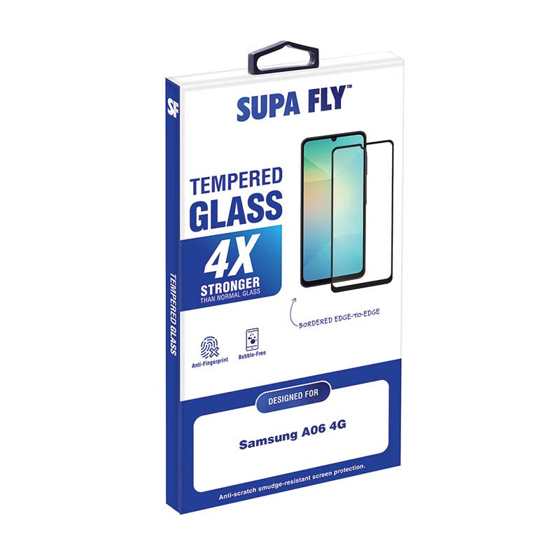 Supa Fly Samsung Galaxy A06 4G Tempered Glass Screen Protector - Clear