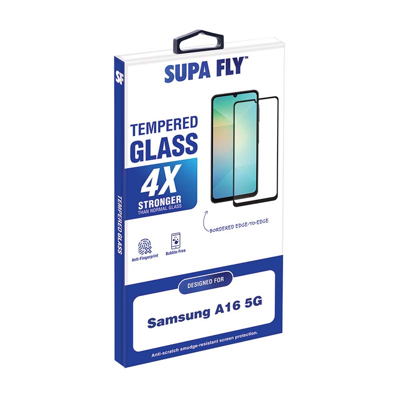 Supa Fly Samsung Galaxy A16 Tempered Glass Screen Protector - Clear