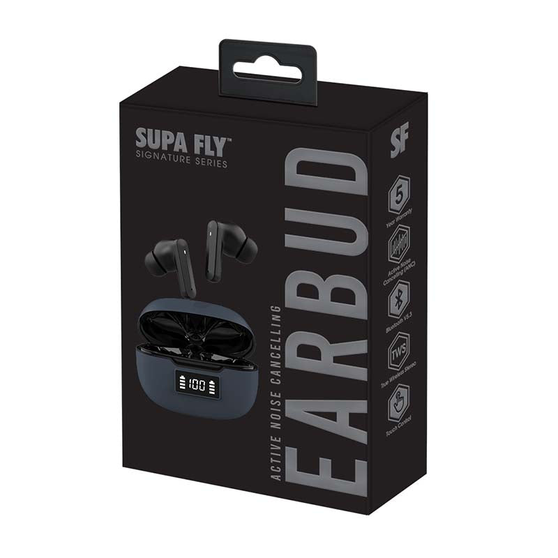 Supa Fly Signature Series ANC Earbud - Grey - Grey