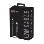 Supa Fly Signature Series Type-C to Lightning MFI Cable - Grey - Grey