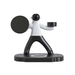 Supa Fly Spaceman 3-in-1 Magnetic Charger - Black - Black