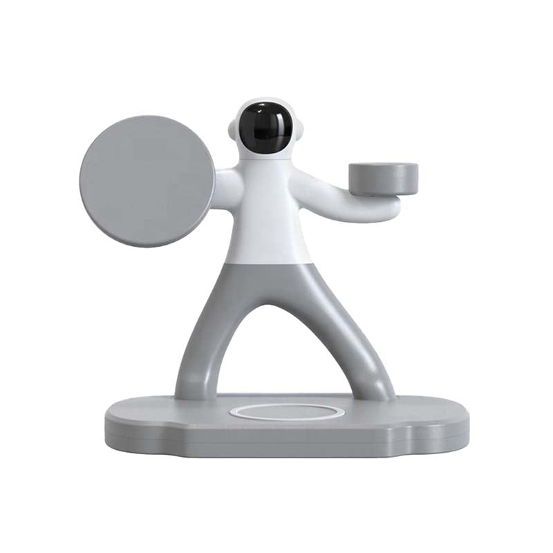Supa Fly Spaceman 3-in-1 Magnetic Charger - Grey - Grey