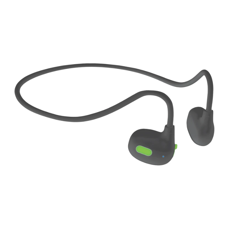 Supa Fly Sport Air Conduction Headset - Black/Green - Black / Green