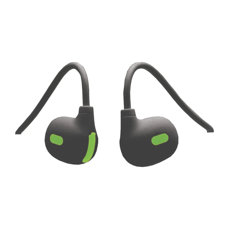 Supa Fly Sport Air Conduction Headset - Black/Green - Black / Green
