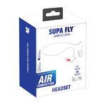 Supa Fly Sport Air Conduction Headset - White / Orange - White/Orange