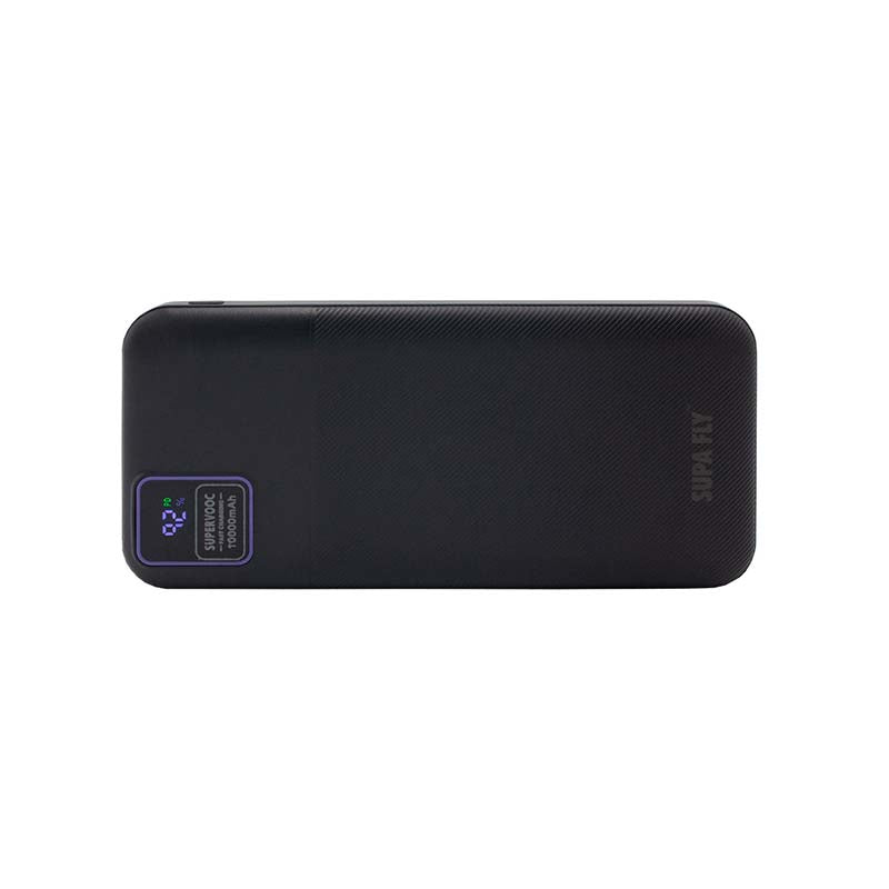 Supa Fly Super Vooc & PD 10 000mAh Power Bank - Black - Black