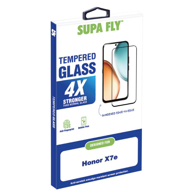Supa Fly Tempered Glass Screen Protector for Honor X7e - Clear