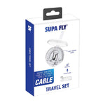 Supa Fly Travel Cable Set - White - White