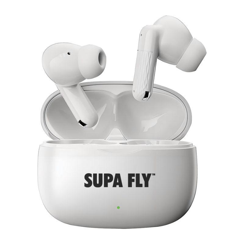 Supa Fly True Wireless Earbuds - White - White