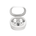 Supa Fly TWS Earbuds LCD Display - White - White