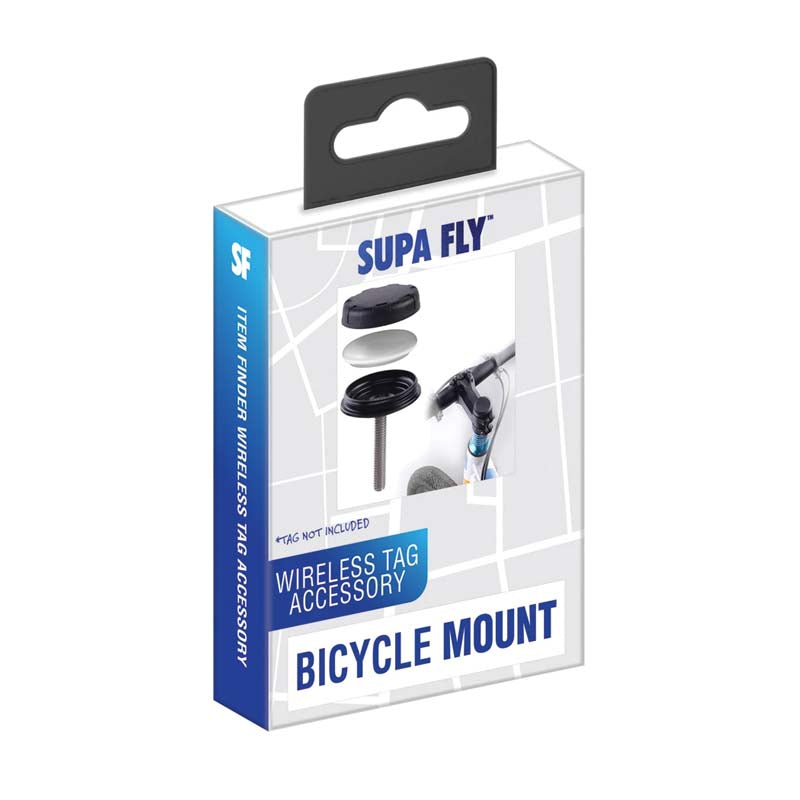 Supa Fly Wireless Tag Cover for Bicycle Mount - Black - Black