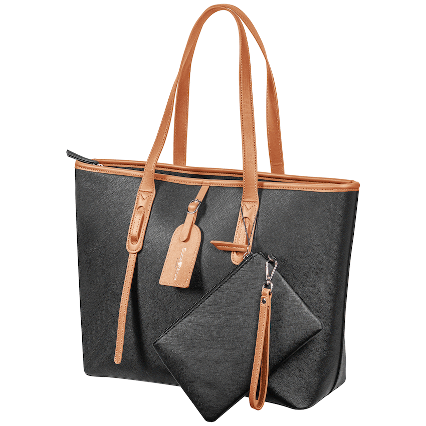 Supanova Elara Ladies 15.6’’ Laptop Tote Bag - Black - Black - Bags