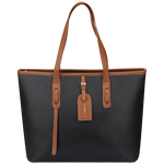 Supanova Elara Ladies 15.6’’ Laptop Tote Bag - Black - Black - Bags
