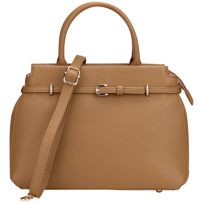 Supanova Hariette Ladies Handbag - Mustard Brown - Mustard Brown - Bags