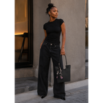 Supanova Juliette Ladies Handbag - Black - Black - Bags