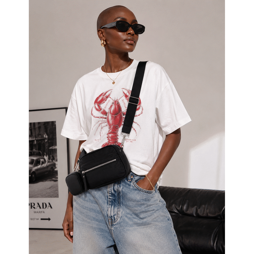 Supanova Robin Crossbody Handbag - Black - Black - Bags