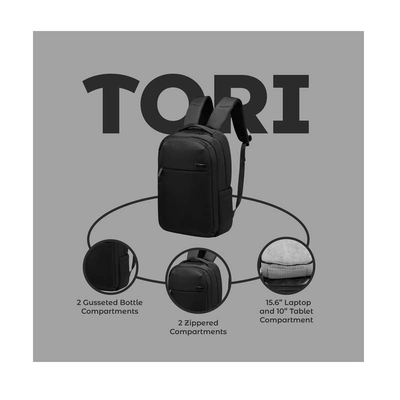 Supanova Tori 15.6’’ Laptop Backpack Black - Black - Bags