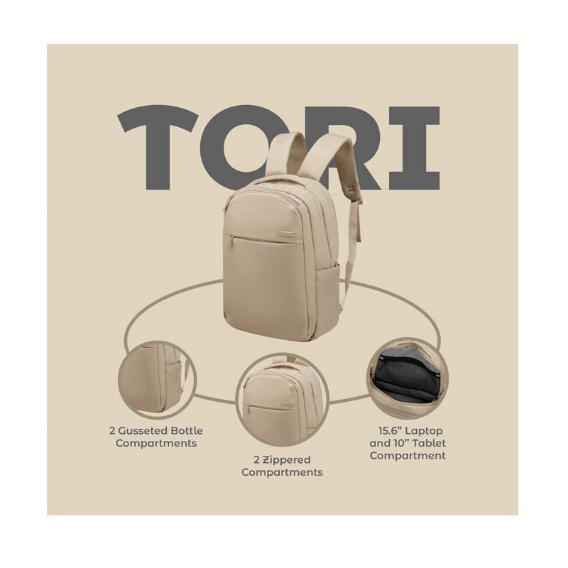 Supanova Tori 15.6’’ Laptop Backpack Tan - Tan - Bags
