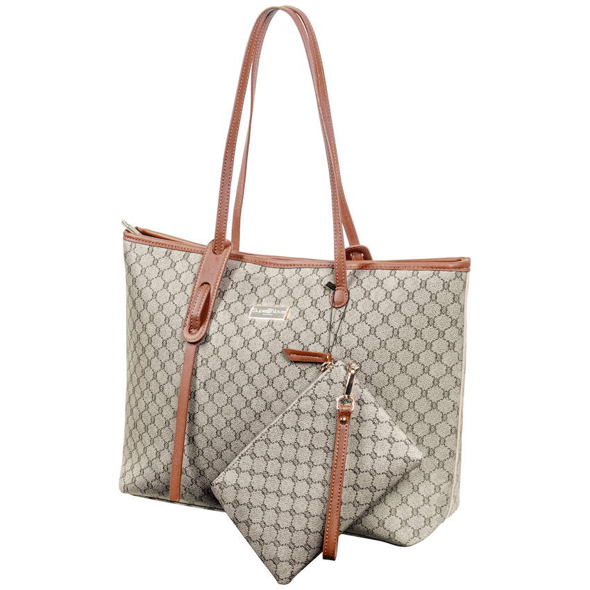Supanova Zafira 15.6’’ Laptop Tote Bag - Brown - Brown - Bags